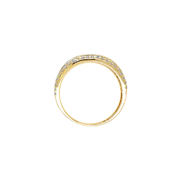 Золотое кольцо с цирконами