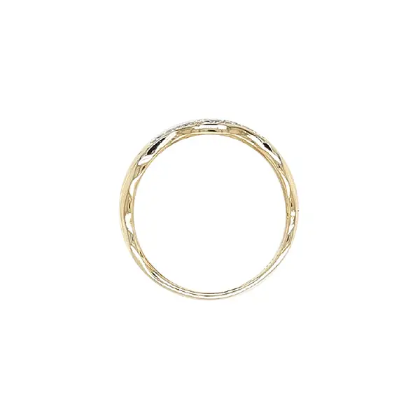 Золотое кольцо с цирконами