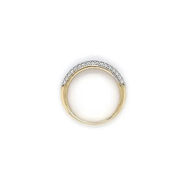 Золотое кольцо с цирконами