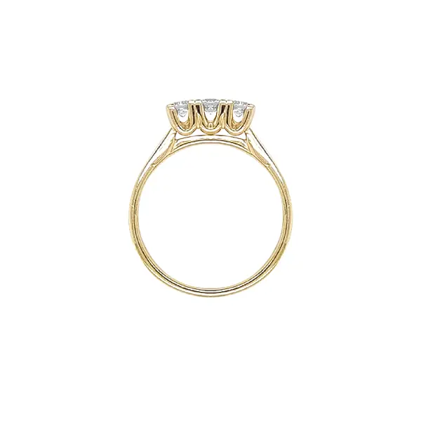 Золотое кольцо с цирконами