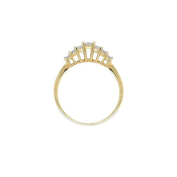 Золотое кольцо с цирконами