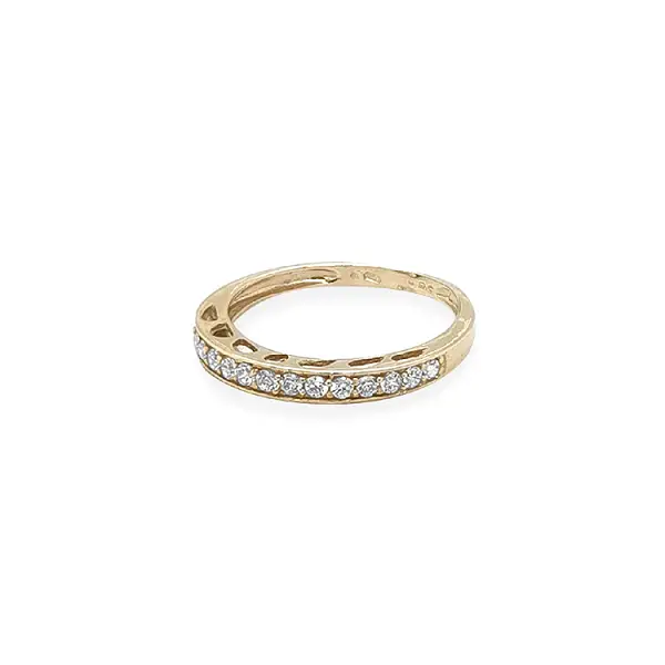 Золотое кольцо с цирконами