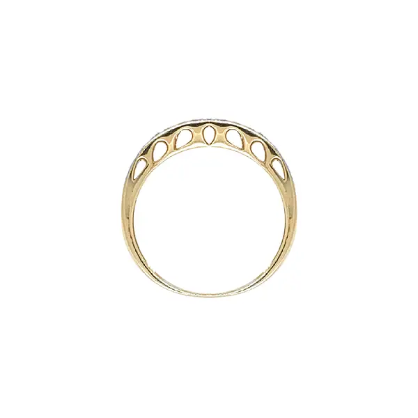 Золотое кольцо с цирконами