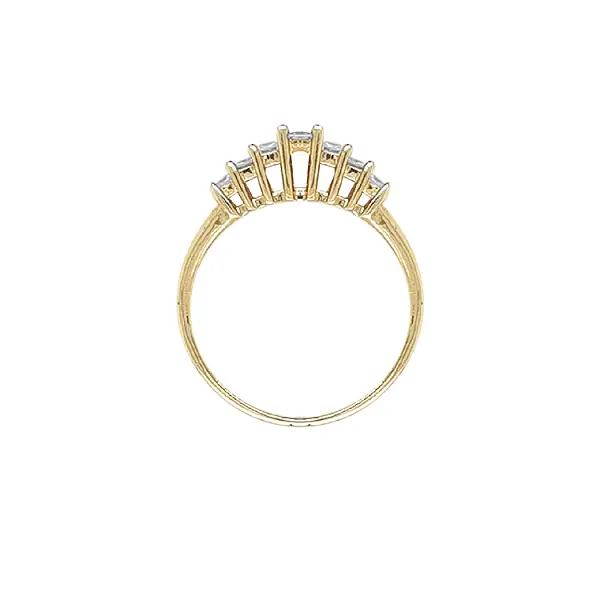 Золотое кольцо с цирконами