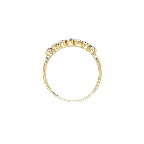 Золотое кольцо с цирконами