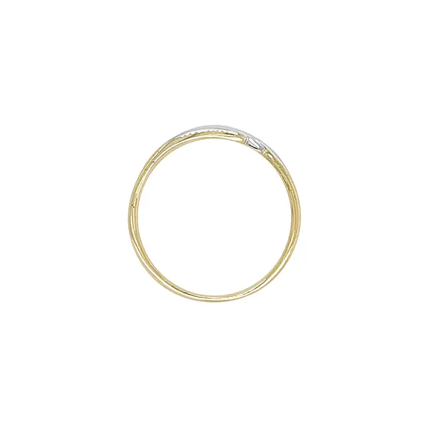 Золотое кольцо из комбинированного золота