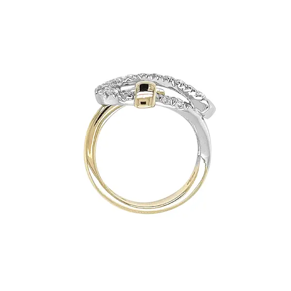 Золотое кольцо с цирконами