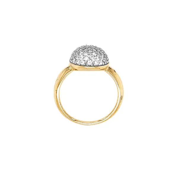 Золотое кольцо с цирконами