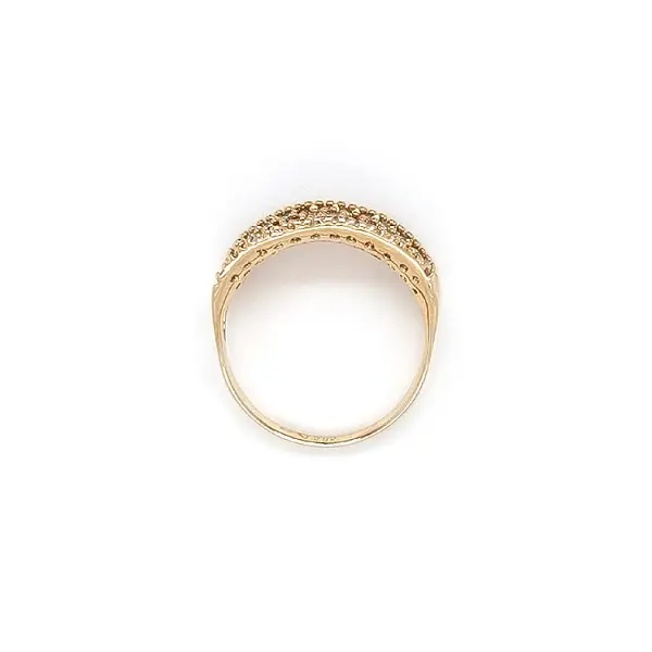 Золотое кольцо с цирконами