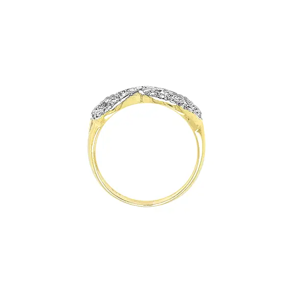 Золотое кольцо с цирконами