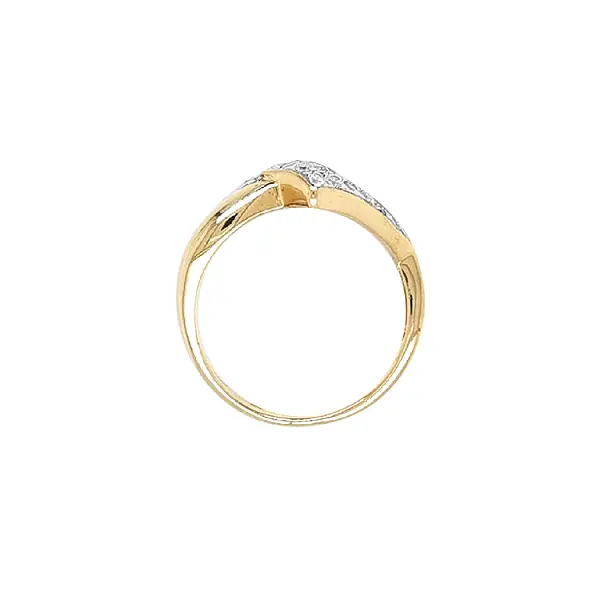 Золотое кольцо с цирконами