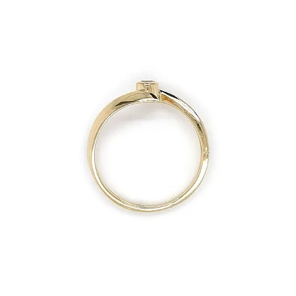 Золотое кольцо с цирконом