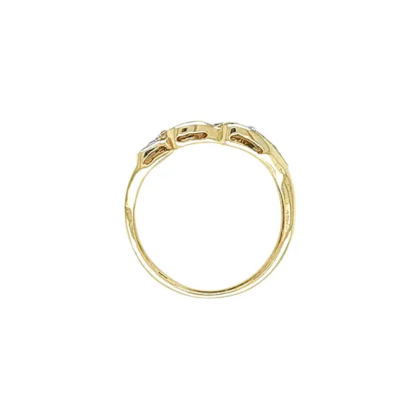 Золотое кольцо с цирконами