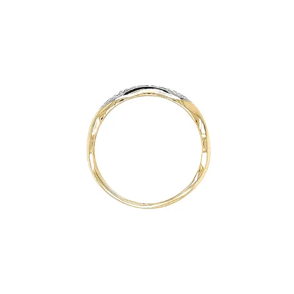 Золотое кольцо с цирконами