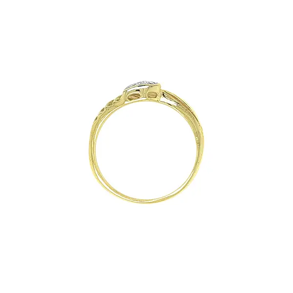 Золотое кольцо с цирконами