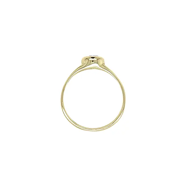 Обручальное кольцо с кубическим цирконием