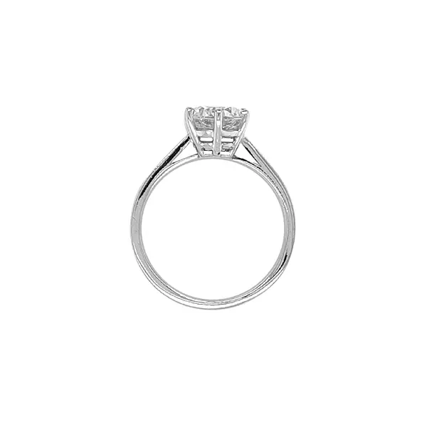 Золотое обручальное кольцо с цирконом