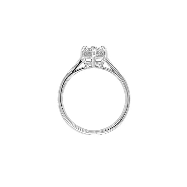 Золотое обручальное кольцо с цирконом