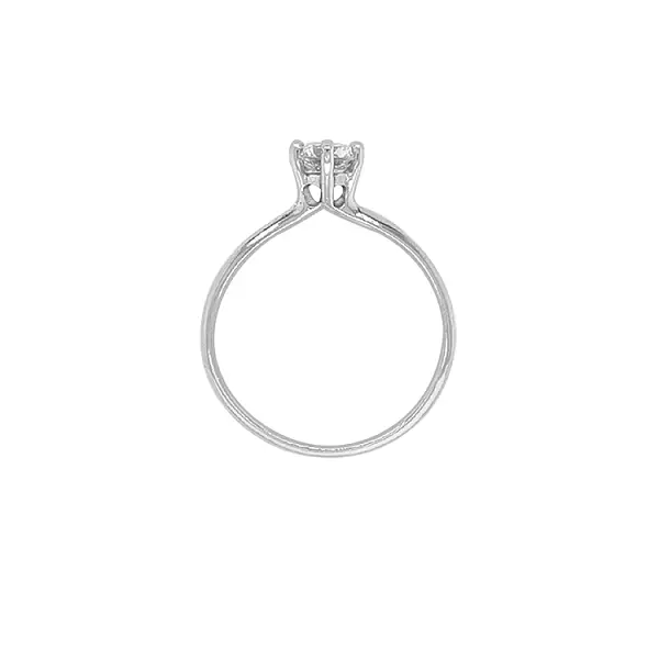 Золотое обручальное кольцо с цирконом