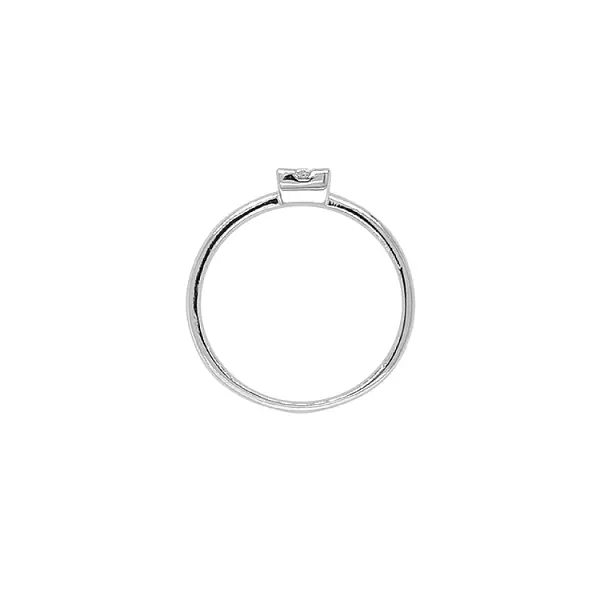 Золотое обручальное кольцо с цирконом