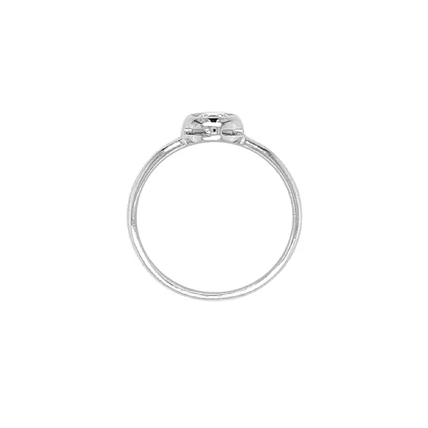 Золотое обручальное кольцо с цирконом