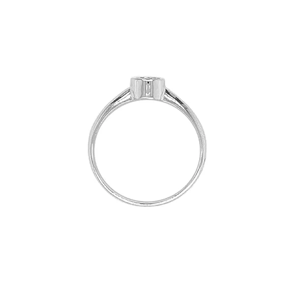 Золотое обручальное кольцо с цирконом