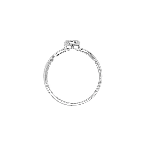 Золотое обручальное кольцо с цирконом