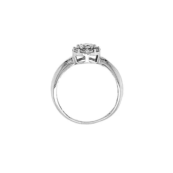 Золотое обручальное кольцо с цирконами