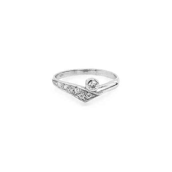 Золотое кольцо с цирконами