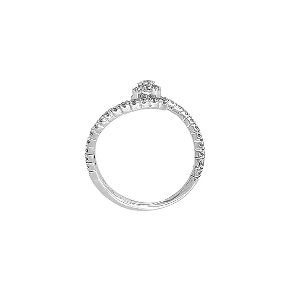 Золотое кольцо с цирконами