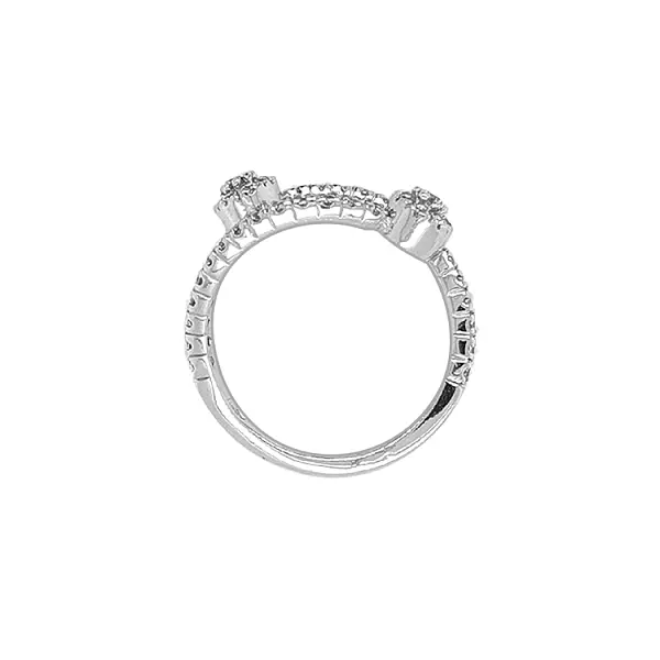 Золотое кольцо с цирконами