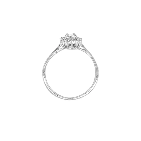 Золотое кольцо с цирконами