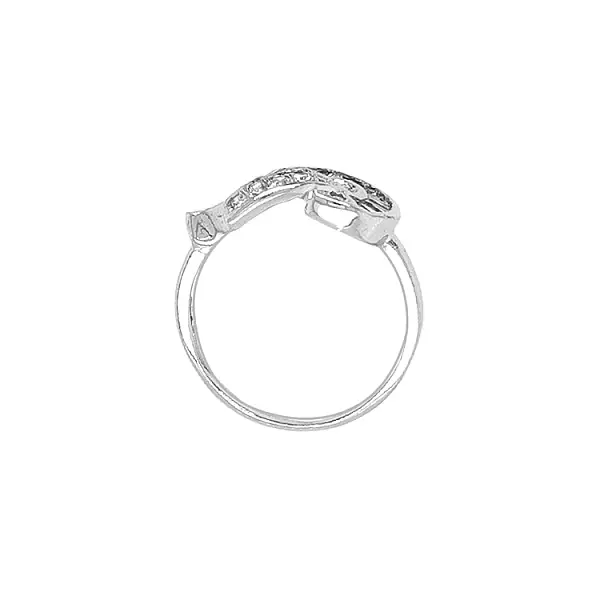 Золотое кольцо с цирконами