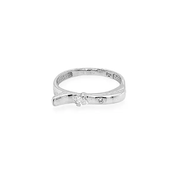 Золотое кольцо с цирконами