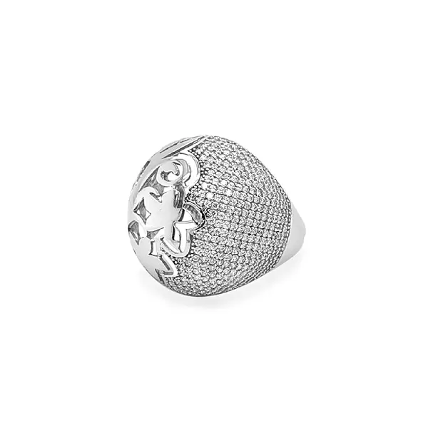 Золотое кольцо с цирконами