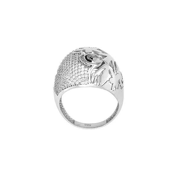 Золотое кольцо с цирконами