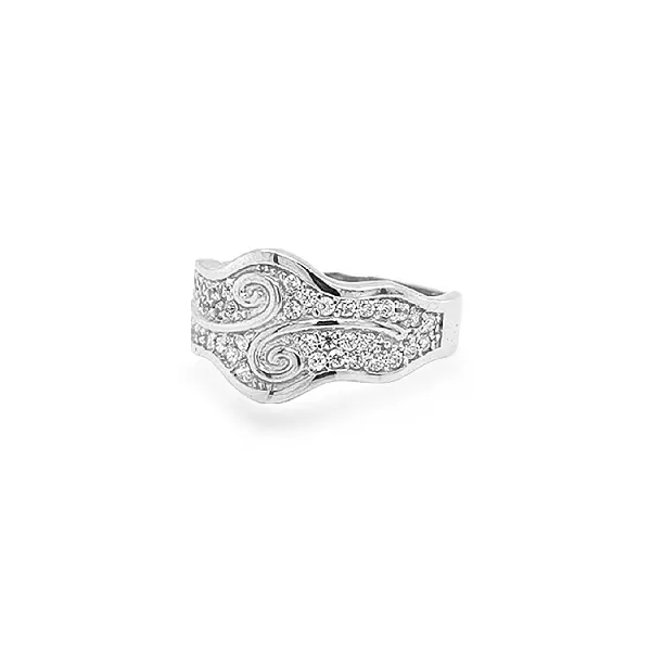 Золотое кольцо с цирконами