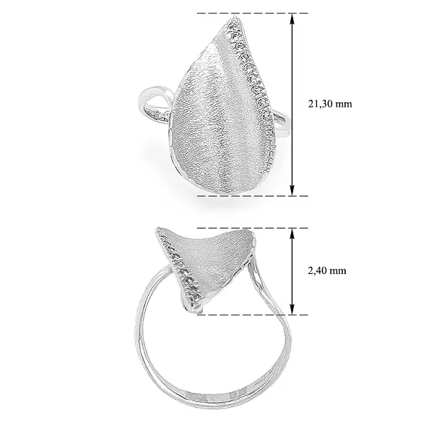 Золотое кольцо с цирконами