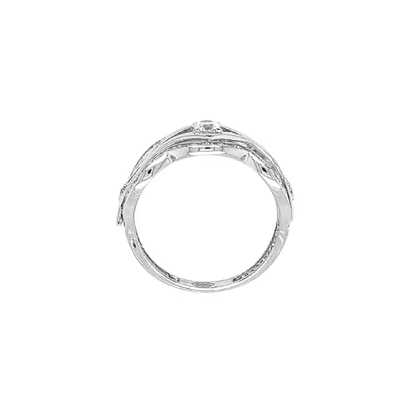 Золотое кольцо с цирконами