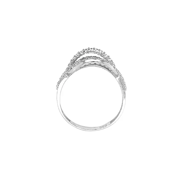 Золотое кольцо с цирконами