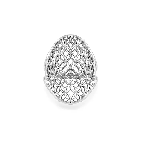 Кольцо из белого золота