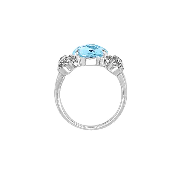 Золотое кольцо с цветными камнями