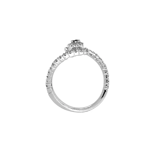 Золотое кольцо с цветными цирконами