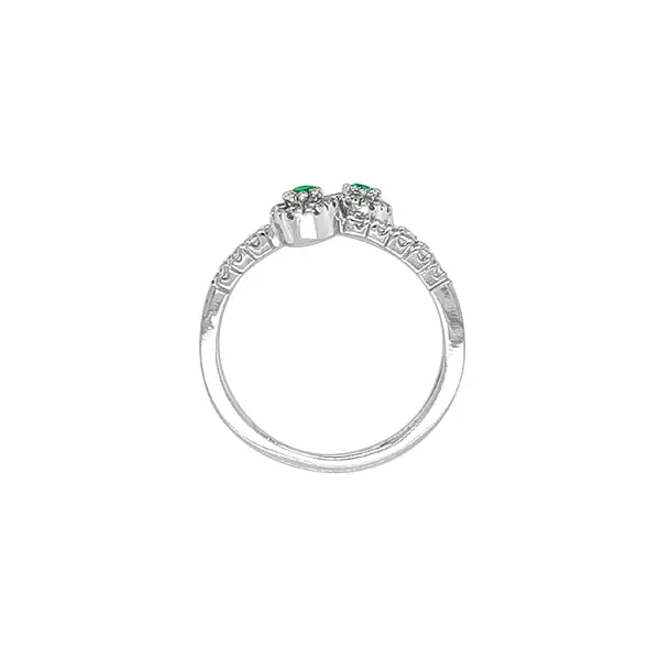 Золотое кольцо с цирконами