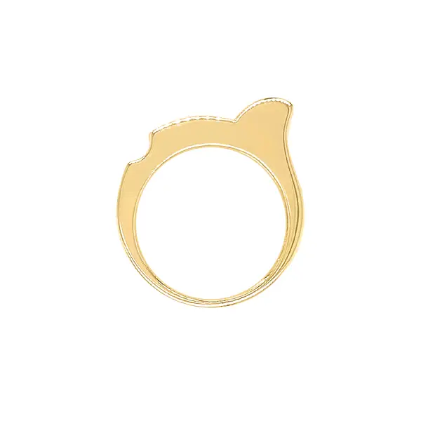 Золотое кольцо с цирконами