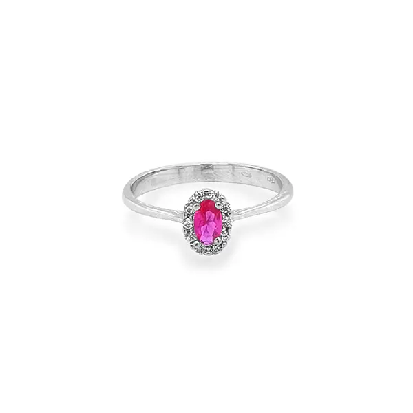 Золотое кольцо с цветными камнями