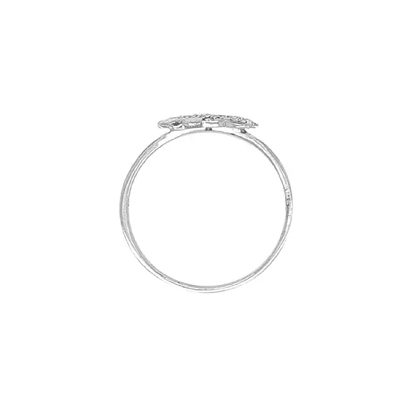 Золотое кольцо Hello Kitty с цирконами