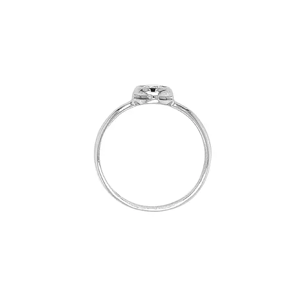 Золотое обручальное кольцо с цирконом