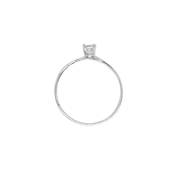 Золотое обручальное кольцо с цирконом