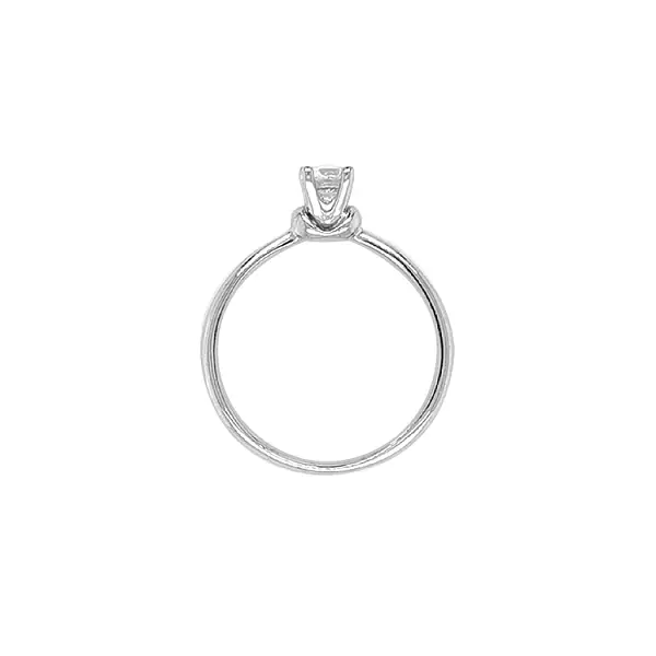 Золотое обручальное кольцо с цирконом